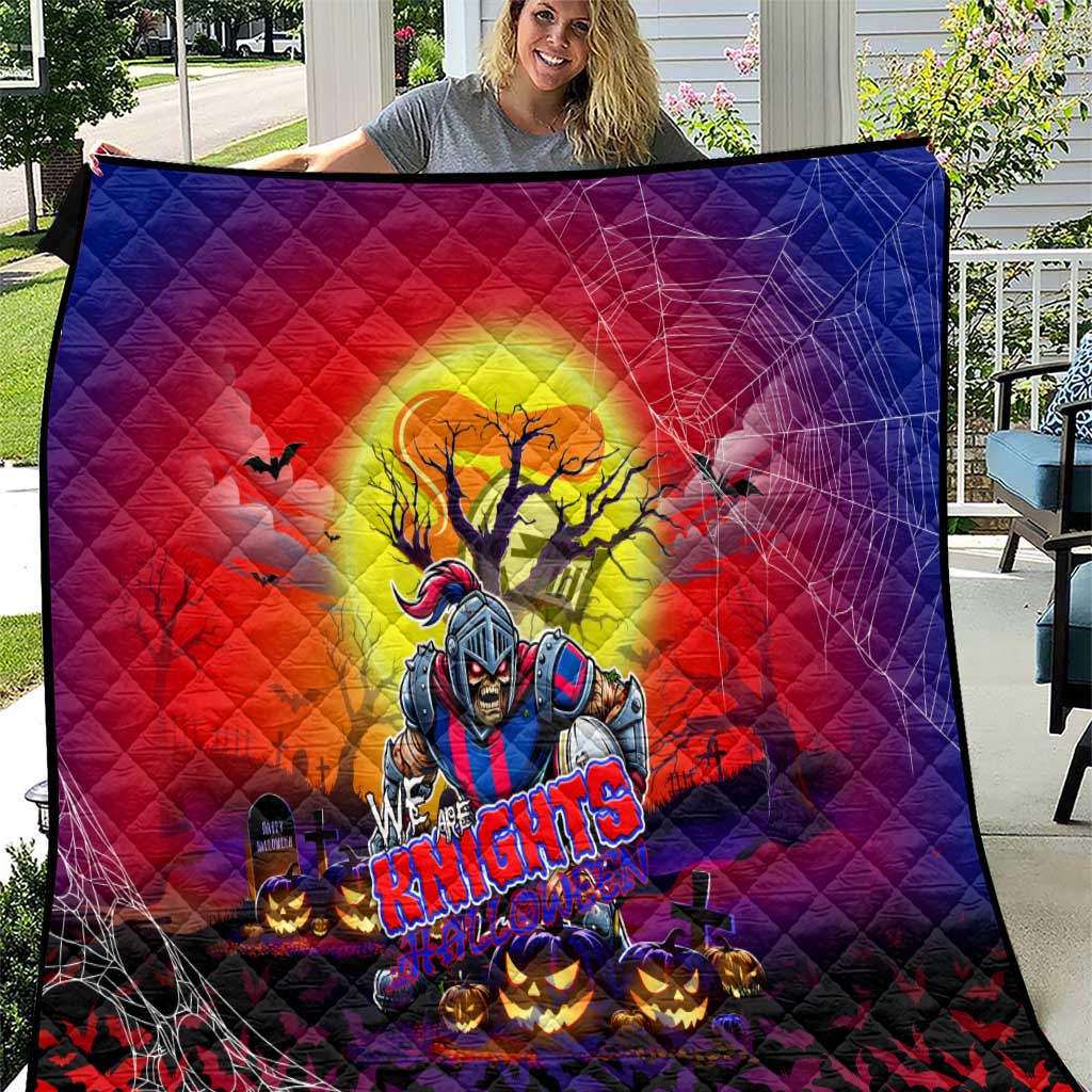 We Are Knights Halloween Quilt Pumpkin Scary Spooky Season - Aussie Hoodie
