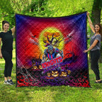 We Are Knights Halloween Quilt Pumpkin Scary Spooky Season - Aussie Hoodie