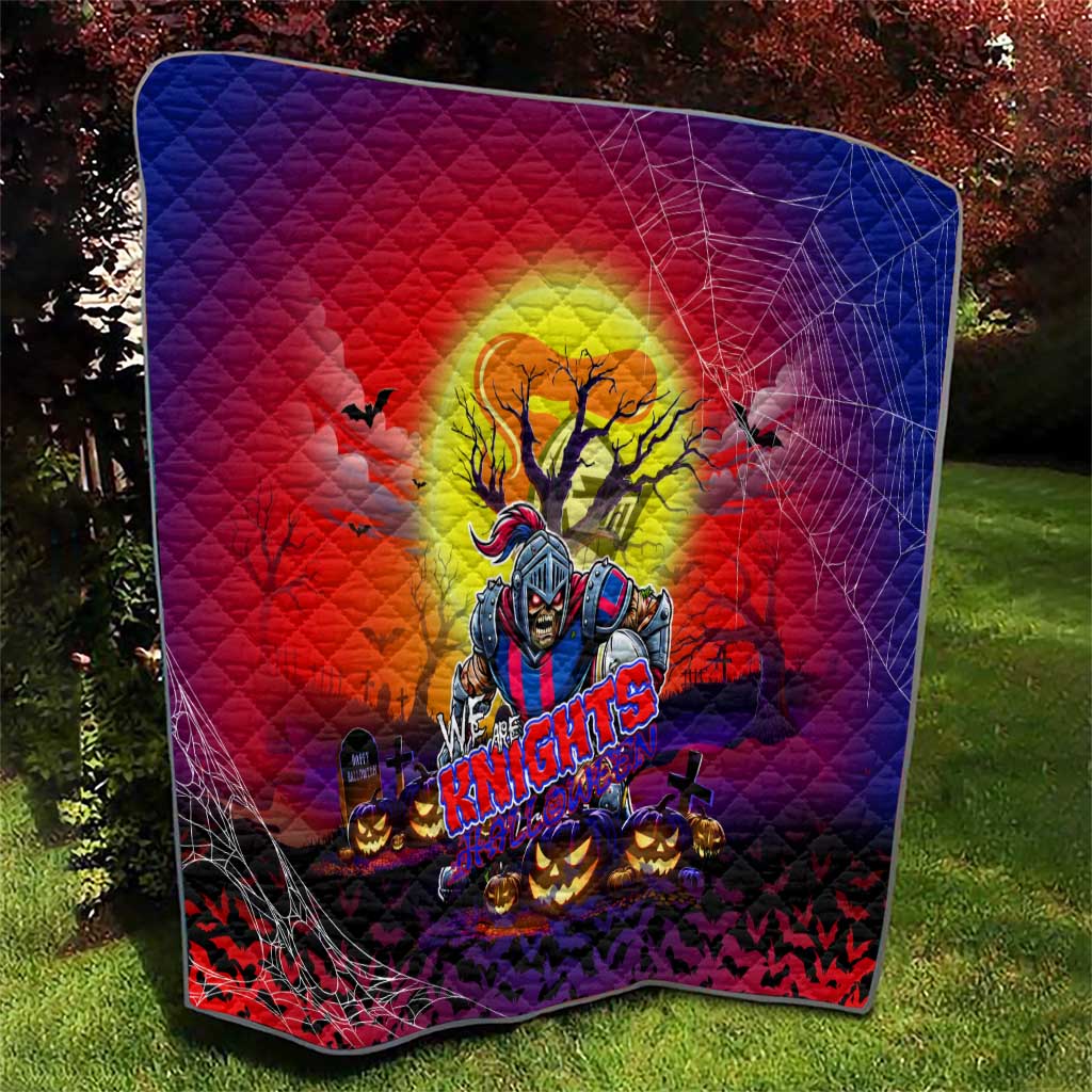 We Are Knights Halloween Quilt Pumpkin Scary Spooky Season - Aussie Hoodie