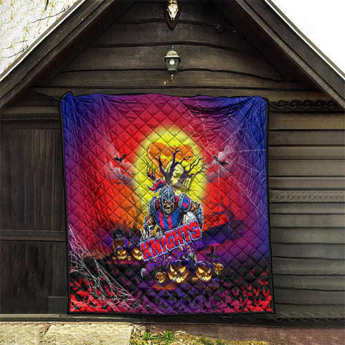 We Are Knights Halloween Quilt Pumpkin Scary Spooky Season - Aussie Hoodie