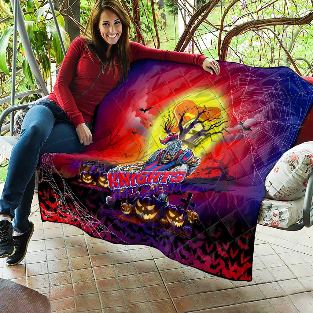 We Are Knights Halloween Quilt Pumpkin Scary Spooky Season - Aussie Hoodie