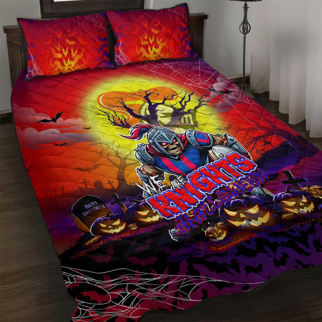 We Are Knights Halloween Quilt Bed Set Pumpkin Scary Spooky Season - Aussie Hoodie