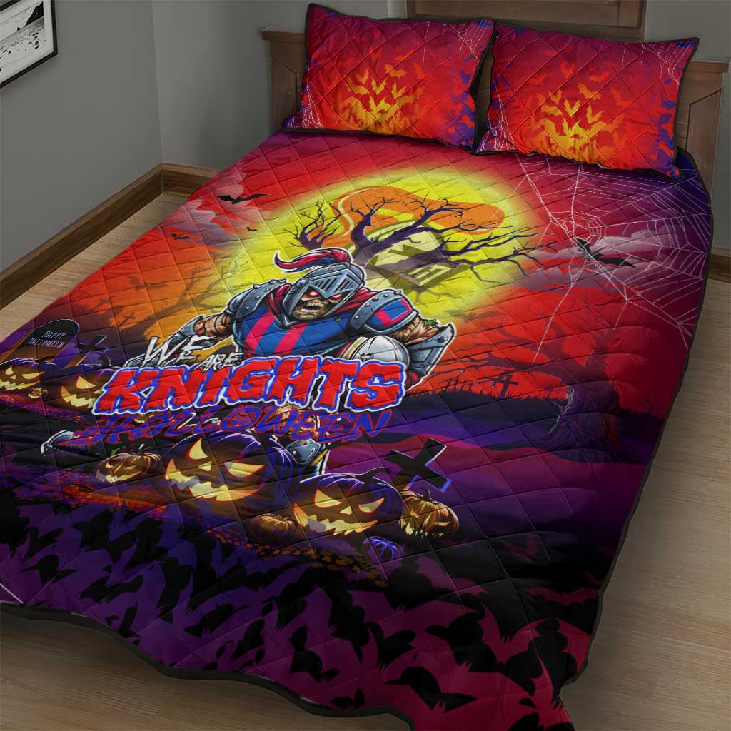 We Are Knights Halloween Quilt Bed Set Pumpkin Scary Spooky Season - Aussie Hoodie