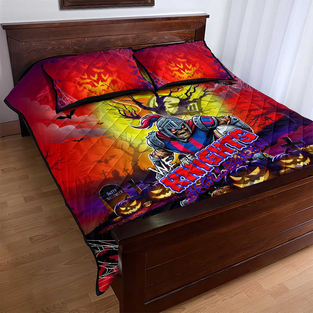 We Are Knights Halloween Quilt Bed Set Pumpkin Scary Spooky Season - Aussie Hoodie