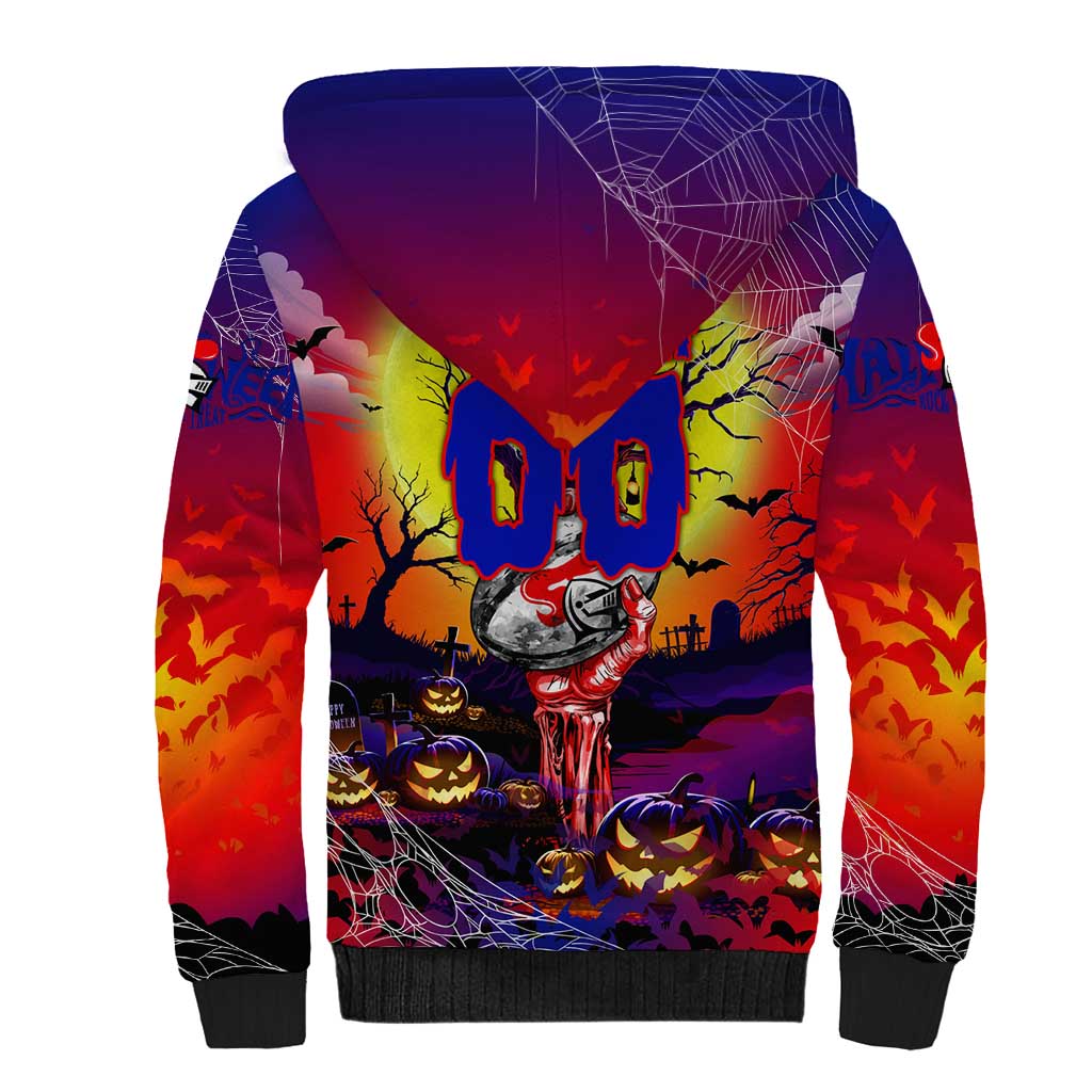 We Are Knights Halloween Sherpa Hoodie Pumpkin Scary Spooky Season - Aussie Hoodie