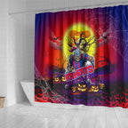 We Are Knights Halloween Shower Curtain Pumpkin Scary Spooky Season - Aussie Hoodie