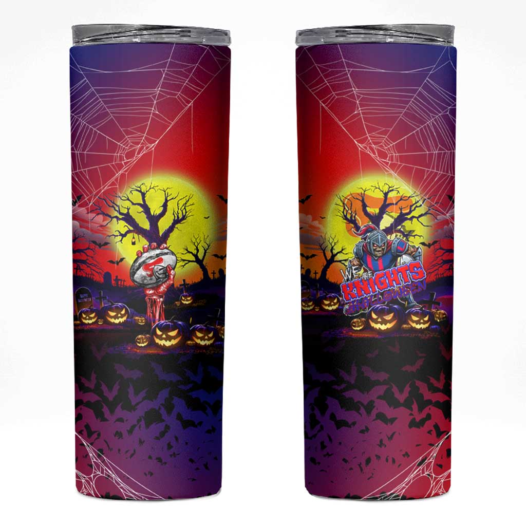 We Are Knights Halloween Skinny Tumbler Pumpkin Scary Spooky Season - Aussie Hoodie