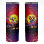 We Are Knights Halloween Skinny Tumbler Pumpkin Scary Spooky Season - Aussie Hoodie