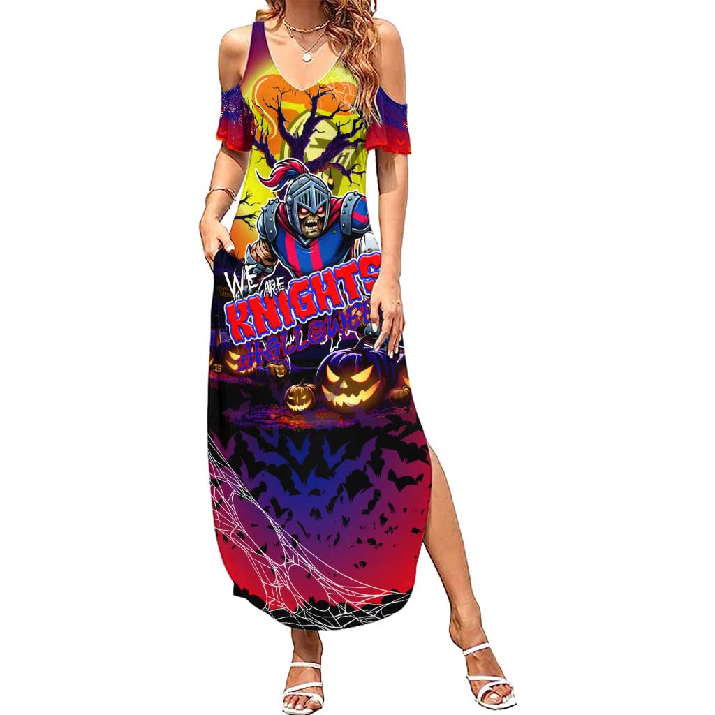 We Are Knights Halloween Summer Maxi Dress Pumpkin Scary Spooky Season - Aussie Hoodie