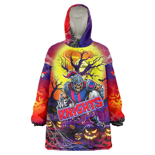 We Are Knights Halloween Wearable Blanket Hoodie Pumpkin Scary Spooky Season - Aussie Hoodie