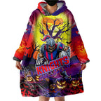 We Are Knights Halloween Wearable Blanket Hoodie Pumpkin Scary Spooky Season - Aussie Hoodie