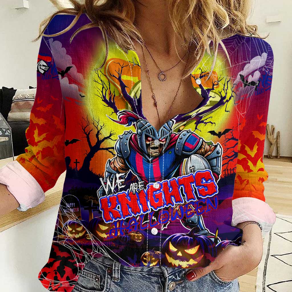 We Are Knights Halloween Women Casual Shirt Pumpkin Scary Spooky Season - Aussie Hoodie