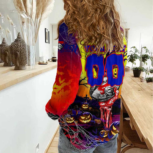 We Are Knights Halloween Women Casual Shirt Pumpkin Scary Spooky Season - Aussie Hoodie
