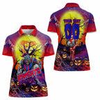 We Are Knights Halloween Women Polo Shirt Pumpkin Scary Spooky Season - Aussie Hoodie
