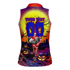 We Are Knights Halloween Women Sleeveless Polo Shirt Pumpkin Scary Spooky Season - Aussie Hoodie