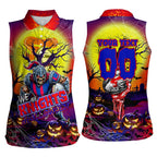 We Are Knights Halloween Women Sleeveless Polo Shirt Pumpkin Scary Spooky Season - Aussie Hoodie