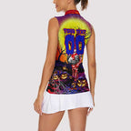 We Are Knights Halloween Women Sleeveless Polo Shirt Pumpkin Scary Spooky Season - Aussie Hoodie
