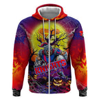 We Are Knights Halloween Zip Hoodie Pumpkin Scary Spooky Season - Aussie Hoodie
