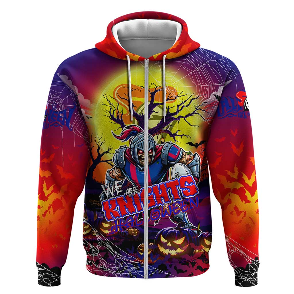 We Are Knights Halloween Zip Hoodie Pumpkin Scary Spooky Season - Aussie Hoodie