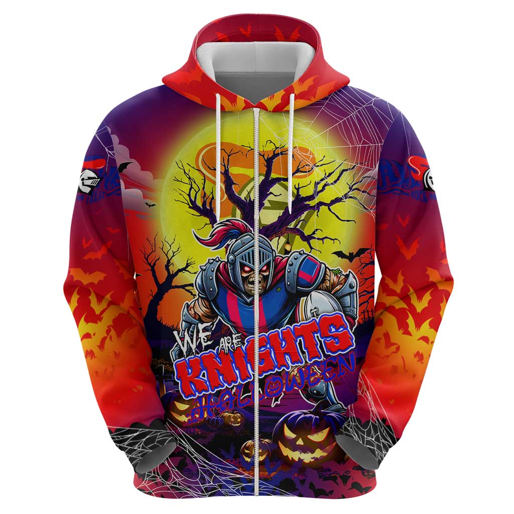 We Are Knights Halloween Zip Hoodie Pumpkin Scary Spooky Season - Aussie Hoodie