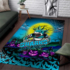 We Are Sharks Halloween Area Rug Pumpkin Scary Spooky Season - Aussie Hoodie