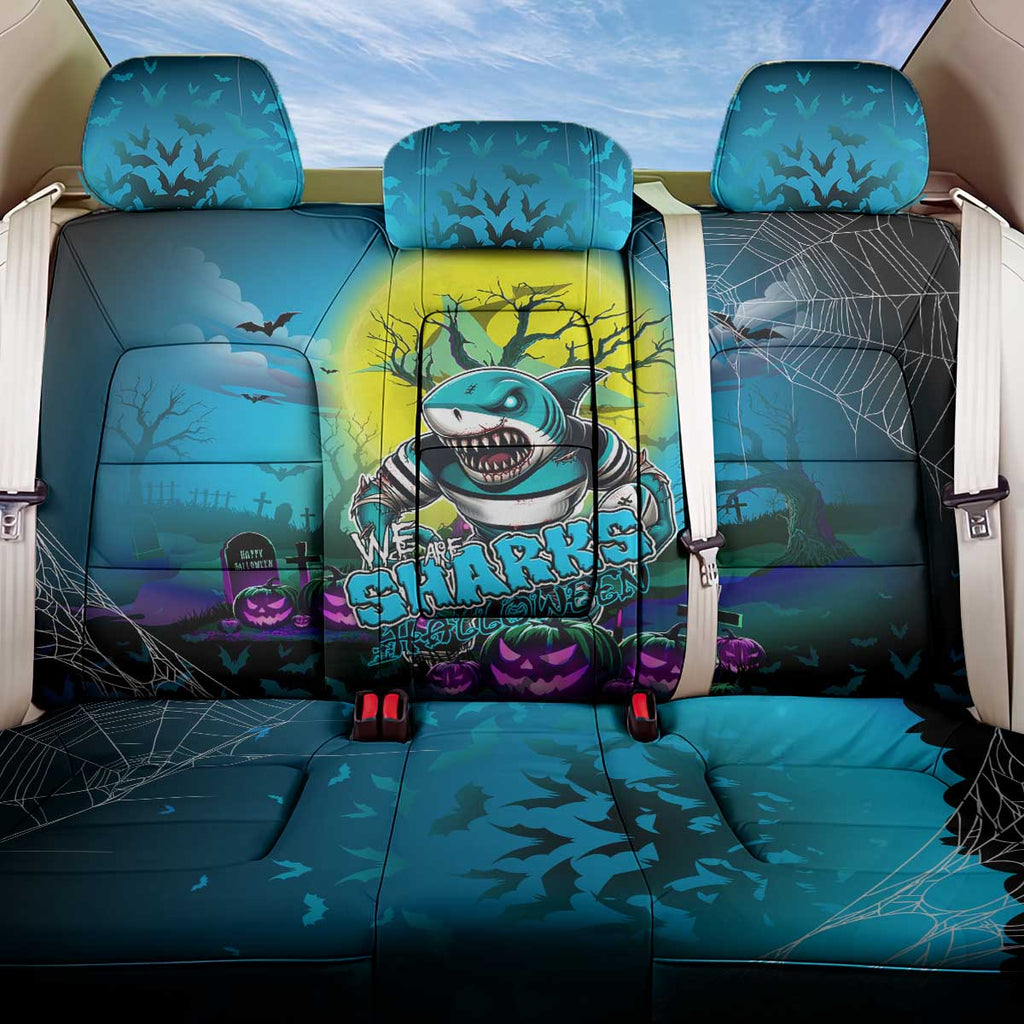 We Are Sharks Halloween Back Car Seat Cover Pumpkin Scary Spooky Season - Aussie Hoodie