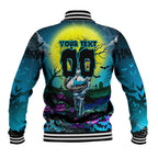 We Are Sharks Halloween Baseball Jacket Pumpkin Scary Spooky Season - Aussie Hoodie
