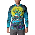 We Are Sharks Halloween Button Sweatshirt Pumpkin Scary Spooky Season - Aussie Hoodie