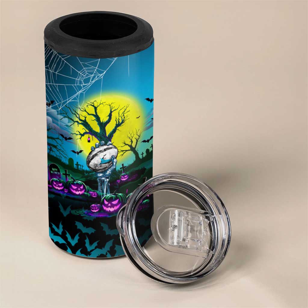 We Are Sharks Halloween 4 in 1 Can Cooler Tumbler Pumpkin Scary Spooky Season - Aussie Hoodie