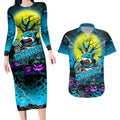 We Are Sharks Halloween Couples Matching Long Sleeve Bodycon Dress and Hawaiian Shirt Pumpkin Scary Spooky Season - Aussie Hoodie
