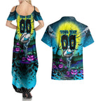 We Are Sharks Halloween Couples Matching Summer Maxi Dress and Hawaiian Shirt Pumpkin Scary Spooky Season - Aussie Hoodie
