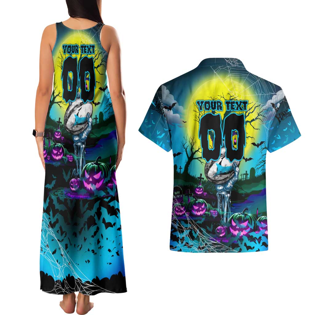 We Are Sharks Halloween Couples Matching Tank Maxi Dress and Hawaiian Shirt Pumpkin Scary Spooky Season - Aussie Hoodie