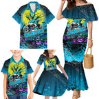 We Are Sharks Halloween Family Matching Mermaid Dress and Hawaiian Shirt Pumpkin Scary Spooky Season - Aussie Hoodie