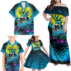 We Are Sharks Halloween Family Matching Off Shoulder Maxi Dress and Hawaiian Shirt Pumpkin Scary Spooky Season - Aussie Hoodie