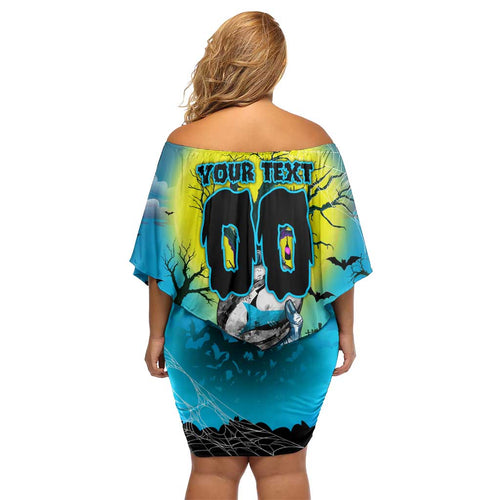We Are Sharks Halloween Family Matching Off Shoulder Short Dress and Hawaiian Shirt Pumpkin Scary Spooky Season - Aussie Hoodie
