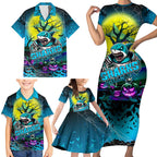 We Are Sharks Halloween Family Matching Short Sleeve Bodycon Dress and Hawaiian Shirt Pumpkin Scary Spooky Season - Aussie Hoodie