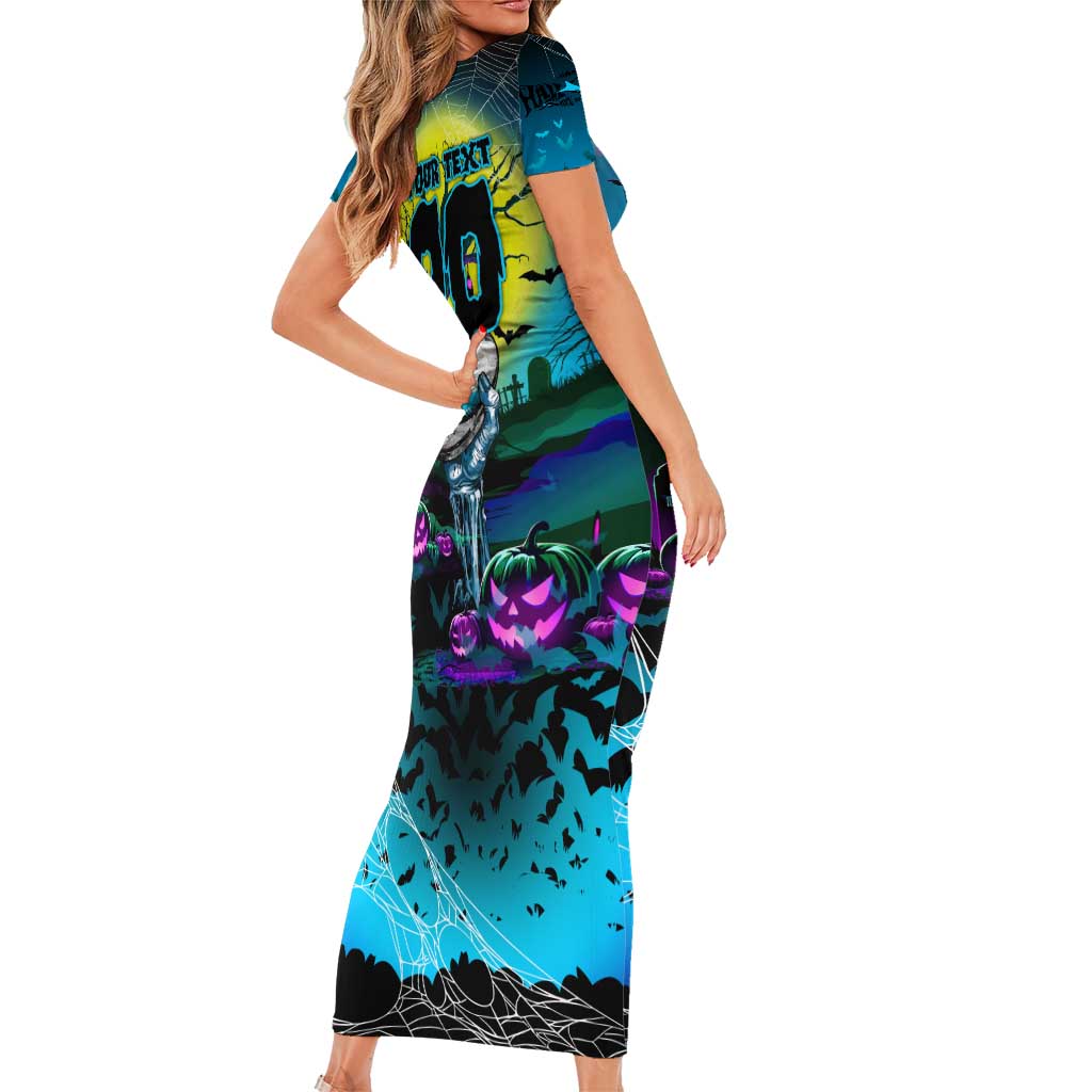 We Are Sharks Halloween Family Matching Short Sleeve Bodycon Dress and Hawaiian Shirt Pumpkin Scary Spooky Season - Aussie Hoodie