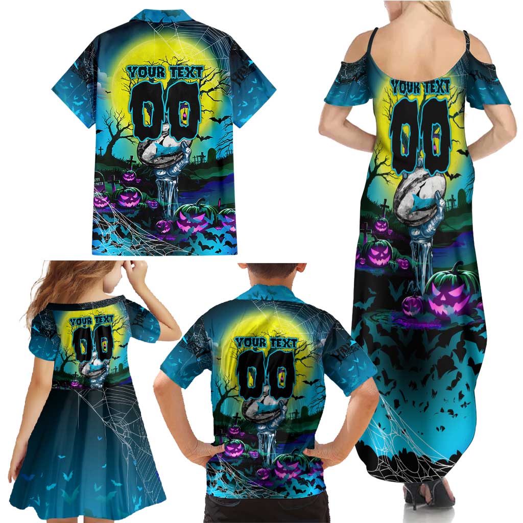 We Are Sharks Halloween Family Matching Summer Maxi Dress and Hawaiian Shirt Pumpkin Scary Spooky Season - Aussie Hoodie