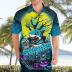 We Are Sharks Halloween Hawaiian Shirt Pumpkin Scary Spooky Season - Aussie Hoodie