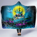 We Are Sharks Halloween Hooded Blanket Pumpkin Scary Spooky Season - Aussie Hoodie