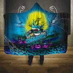 We Are Sharks Halloween Hooded Blanket Pumpkin Scary Spooky Season - Aussie Hoodie