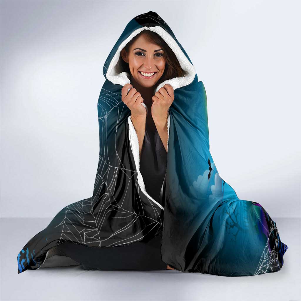 We Are Sharks Halloween Hooded Blanket Pumpkin Scary Spooky Season - Aussie Hoodie