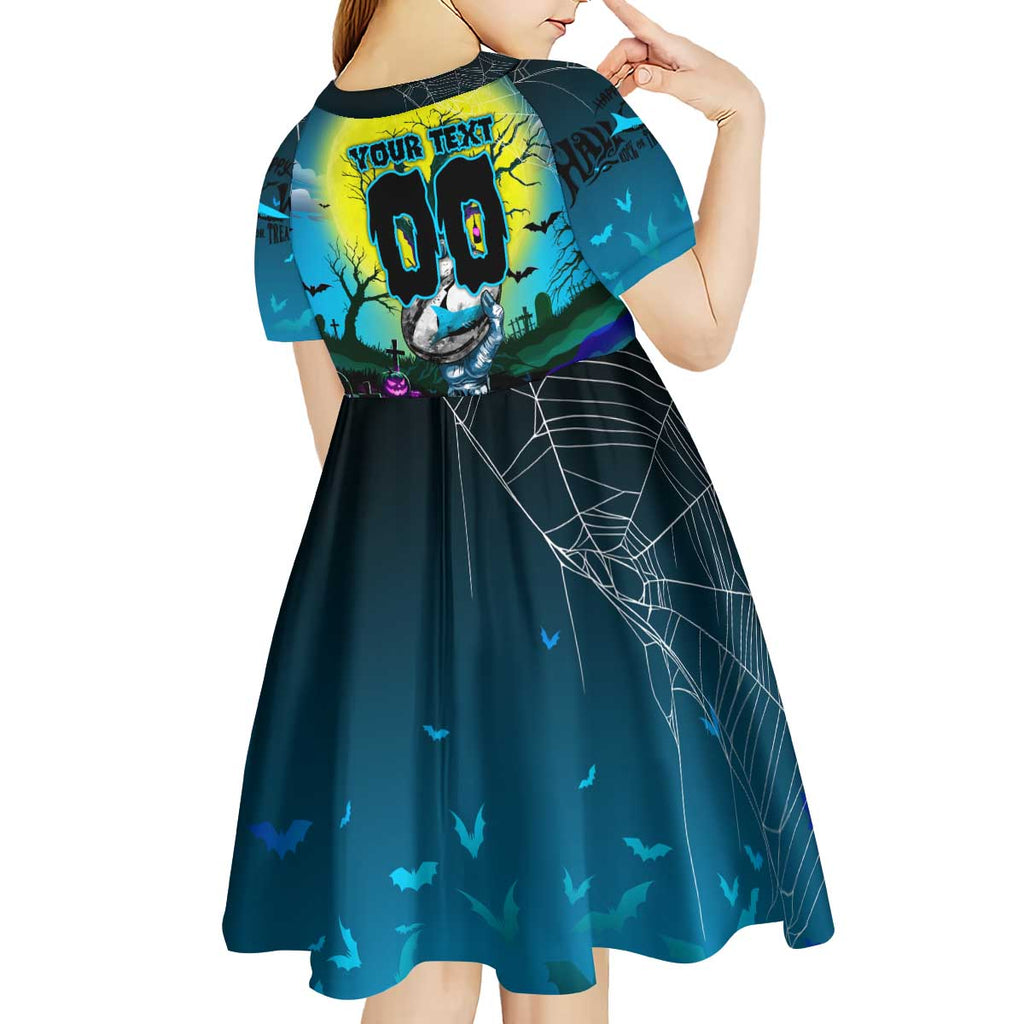 We Are Sharks Halloween Kid Short Sleeve Dress Pumpkin Scary Spooky Season - Aussie Hoodie