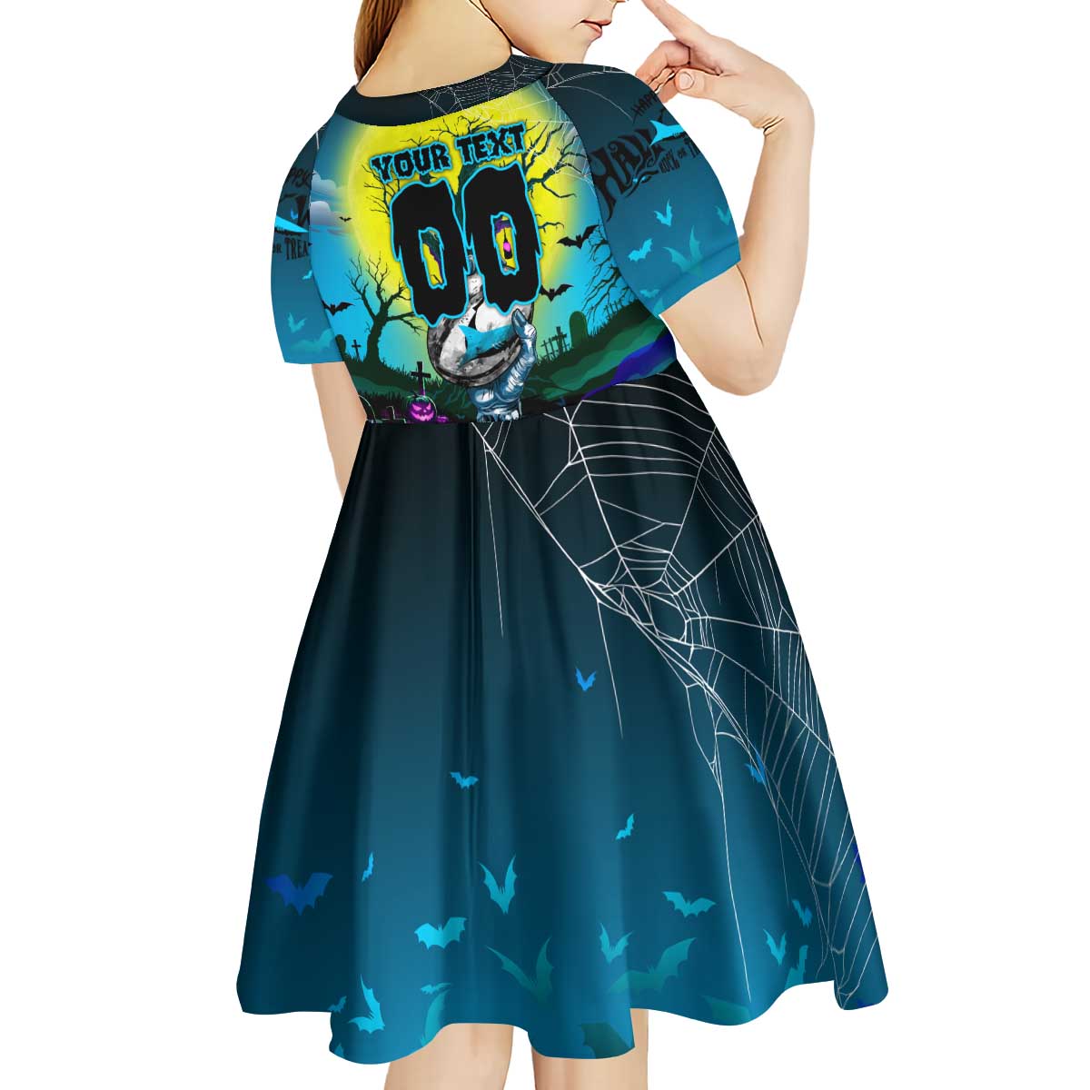 We Are Sharks Halloween Kid Short Sleeve Dress Pumpkin Scary Spooky Season - Aussie Hoodie