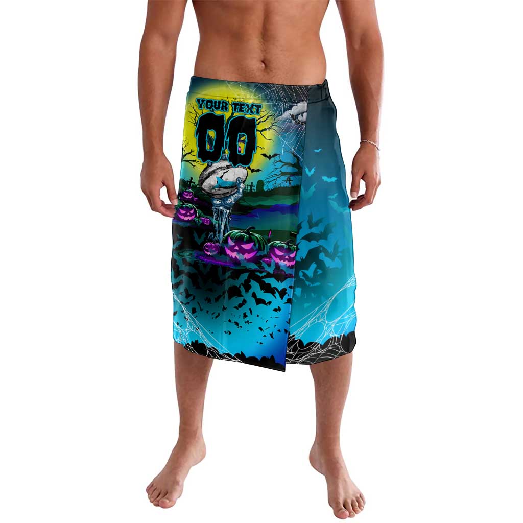 We Are Sharks Halloween Lavalava Pumpkin Scary Spooky Season - Aussie Hoodie