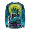 We Are Sharks Halloween Long Sleeve Shirt Pumpkin Scary Spooky Season - Aussie Hoodie