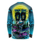 We Are Sharks Halloween Long Sleeve Shirt Pumpkin Scary Spooky Season - Aussie Hoodie