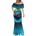 We Are Sharks Halloween Mermaid Dress Pumpkin Scary Spooky Season - Aussie Hoodie