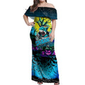 We Are Sharks Halloween Off Shoulder Maxi Dress Pumpkin Scary Spooky Season - Aussie Hoodie