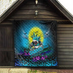 We Are Sharks Halloween Quilt Pumpkin Scary Spooky Season - Aussie Hoodie